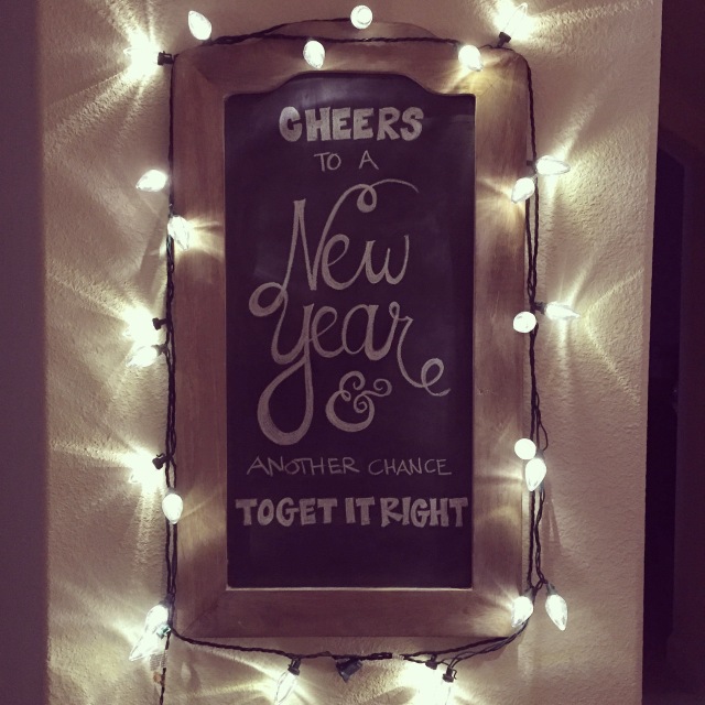New Year's Chalkboard Art - Mint and Honey design blog