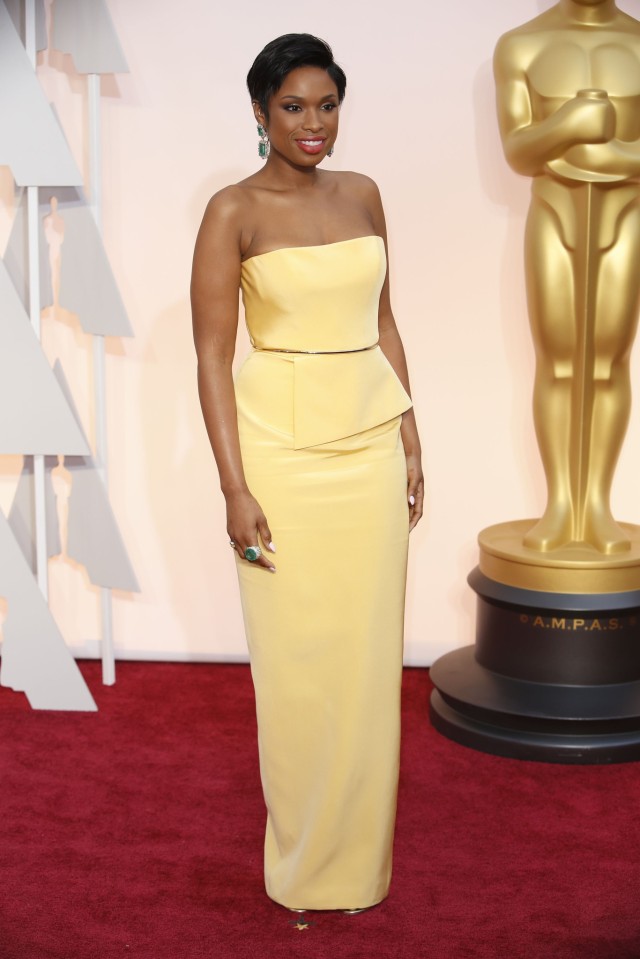 Jennifer Hudson 2015 Oscar Award Arrivals - mint and honey design blog
