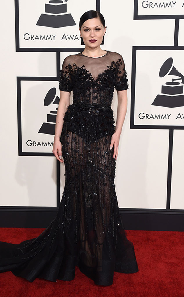 Jessie J 2015 Grammy Arrivals - mint and honey design blog