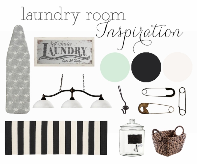 Laundry Room Inspiration Board - Mint and Honey design blog