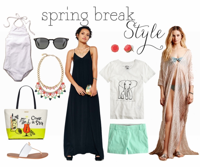 Spring Break Style Board - Mint and Honey design blog